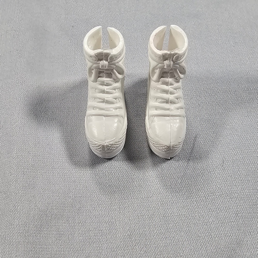 Barbie White Platform High Top Sneaker Shoes - Picture 2 of 5